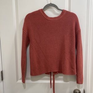 (NWT)Lucky Brand Back Lace-Up Pullover Sweate, used 2x